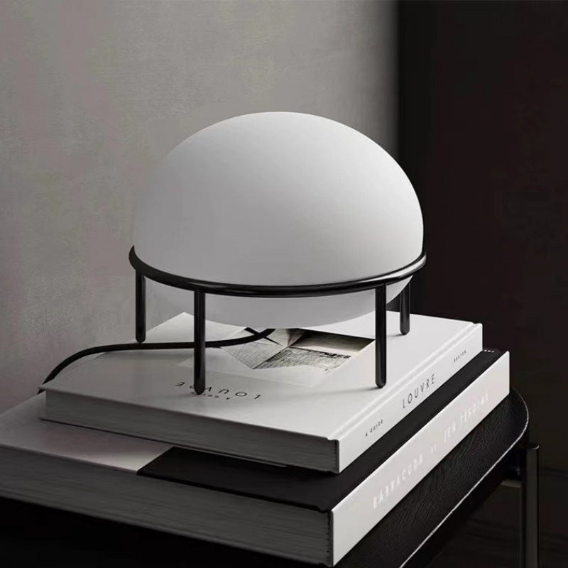 Japanese Style Glass Globe Bedside Lamp