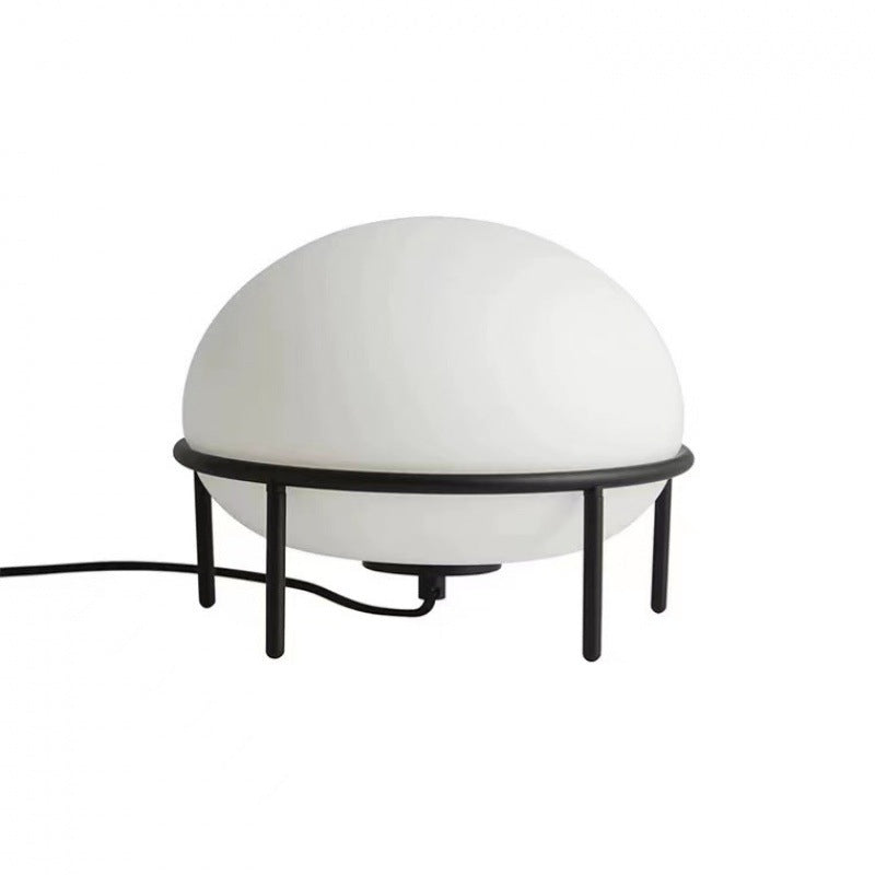 Japanese Style Glass Globe Bedside Lamp