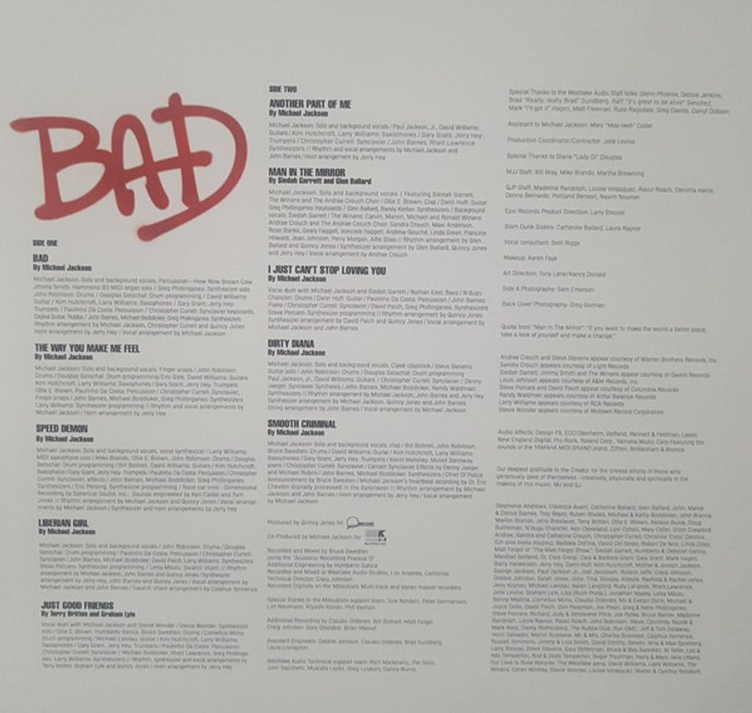 Michael Jackson – Bad (Picture Disc LP Vinyl)